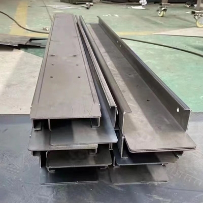metal inoxidable de doblez del CNC de la placa de acero de 4000m m que dobla el corte de acero con poco carbono del laser