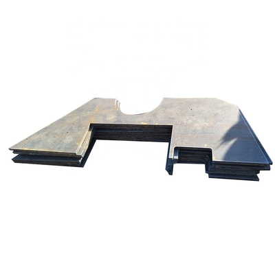 Placa de acero gruesa de carbono del GB Astm del metal de encargo que corta la llama automática del CNC