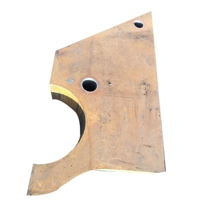 Placa con base metálica plana de encargo de la alta precisión del OEM que corta la llama Q235B del CNC