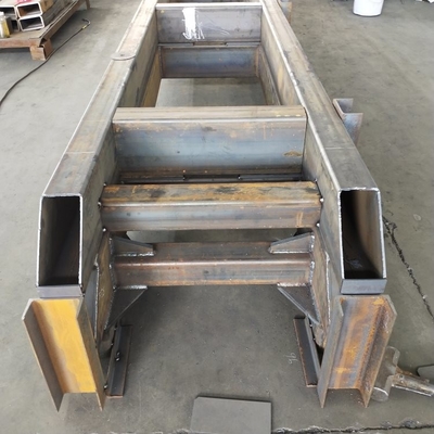 soldadura de encargo de la hoja resistente de 6000m m y estructura de acero laminada en caliente de la fabricación de metal